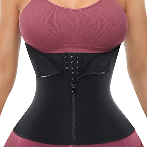 YADIFEN Corset Waist Trainer for Women Lower Belly Fat Sweat Waist Trimmer Workout Body Shaper