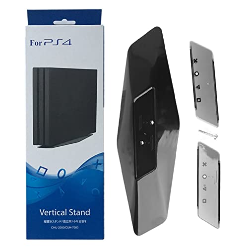 CKXIN Vertical Stand for PS4 Slim / PS4 Pro - 2 in 1 Vertical Holder Stand Bracket Mount Base for Playstation 4 Slim/Pro Console (Black)