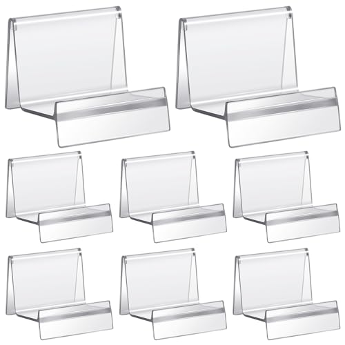 6 Pcs Purse Display Stand Clear Acrylic Handbag Stand Jewelry Wallet Displays Holder Organizer Acrylic Purse Displays Rack for Closet Boutique Store Bag Card Phone Cosmetic