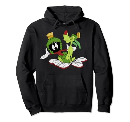 Looney Tunes Marvin The Martian And K-9 Portrait Pullover Hoodie