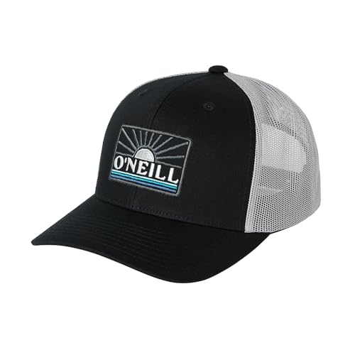 O'NEILL Mens Headquarters Trucker Baseball Hat, Black