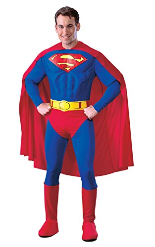 Rubie's mens Dc Comics Deluxe Muscle Chest Superman Adult Sized Costumes, As Shown, Medium US