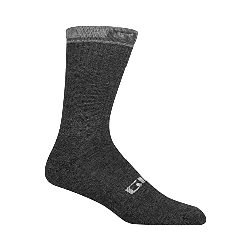 Giro Winter Merino Wool Adult Cycling Socks - Charcoal/Grey (2024), Large