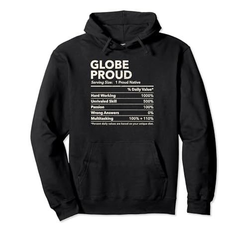 Globe, Oregon Proud Nutrition Facts Pullover Hoodie
