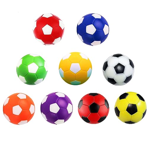 Inscool 9Pcs Foosball Table Balls 1.42 Inch Table Soccer Balls for Foosball Tabletop Game Foosball Accessory Replacements Multicolor World Cup Foosball/Gifts