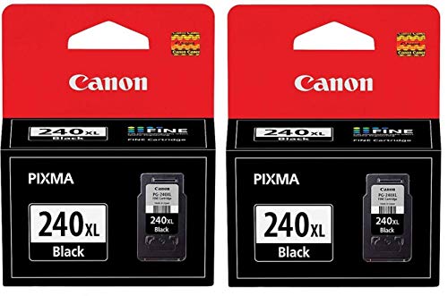 Canon Genuine PG-240XL (5206B001) Black Ink Cartridge 2-Pack