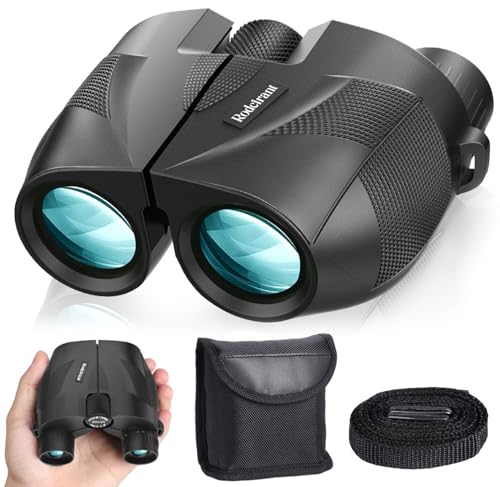 Bwrethay 20x25 Compact Binoculars for Adults High Powered and Kids,Waterproof Binoculars for Hunters with Low Light Vision,Easy Focus Bird Watching for Adults Outdoor Hunting Travel