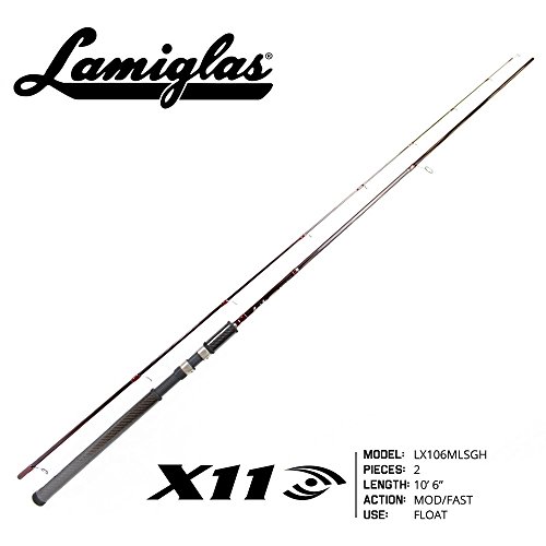 Lamiglas LX 106 MLSGH - X-11 10'6' 6-12 lb. Spin (Steelhead Float) LX106MLSGH Black