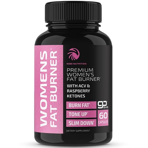 Fat Burners For Women | Weight Loss Pills for Women Belly Fat | Raspberry Ketones | Appetite Suppressant & Metabolism Booster | Back Fat Reducer & Bloating Relief | Diet Pills for Fast Result 60 Ct.