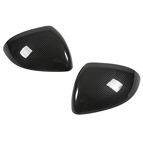 Rearview Mirror Cover,ABS Plastic Rearview Mirror Cover Outdoor Protector Foldable Left Right Wear Resistant Scratch Proof for Car (Carbon Fiber Style)