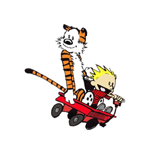 Calvin and Hobbes Car Sticker Funny Decal Vinyl Sticker for Cars Laptops