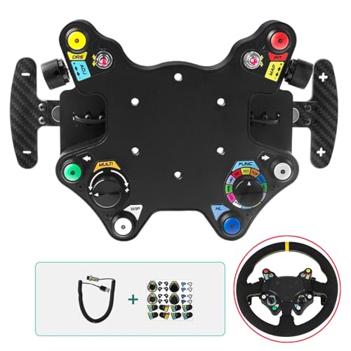 USB Hub Button Box Console Shift for Logitech G29/G25/G27/G920/G923 ;LED Central control box paddle shifters For Thrustmaster T300/T300RS/T248/T248X/TMX Steering Wheel (CNC aluminum button box)