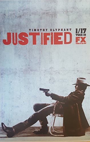 Justified Timothy Olyphant as Raylan Givens Seated Aim 11 x 17 Inch Poster Litho