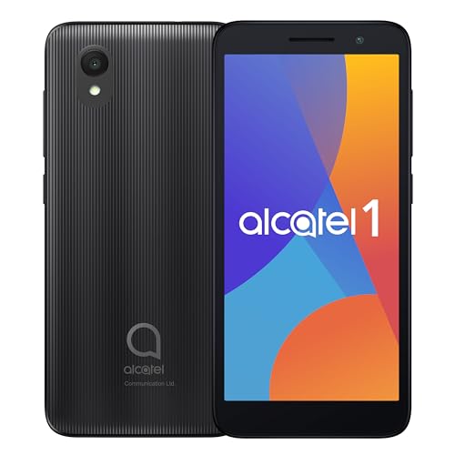 Alcatel 1 (32GB) 5.0' Full View Display - Removable Battery - Dual SIM GSM Unlocked US & Global 4G LTE International Version - Volcano Black