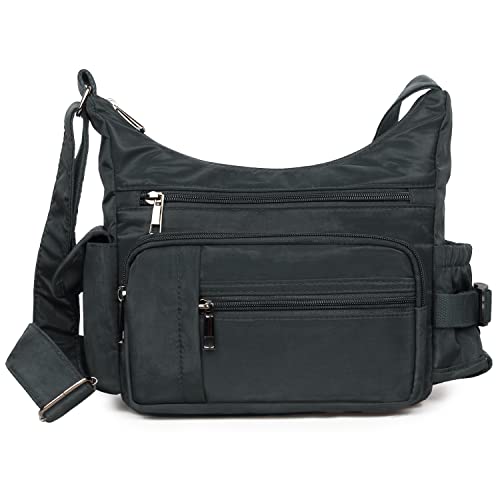 VOLGANIK ROCK RFID Anti Thief Crossbody Bag for Women Waterproof Shoulder Bag Messenger Bag Casual Nylon Purse Handbag
