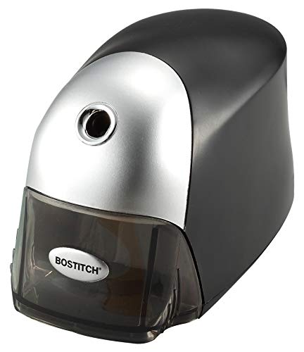 Stanley Bostitch Heavy Duty 1-Hole Electric Pencil Sharpener with Auto Stop Mechanism (EPS8HD-BLK)
