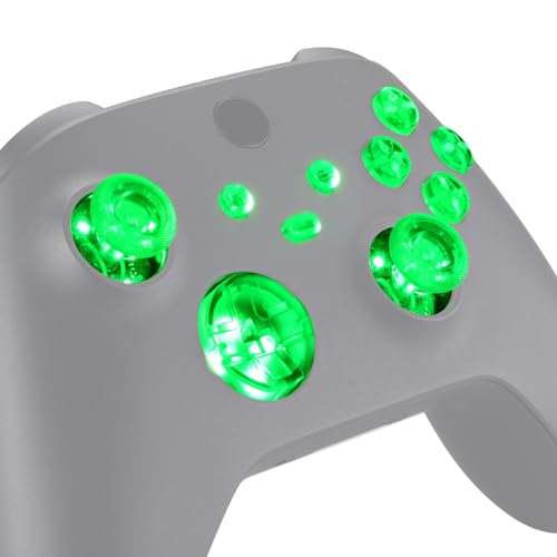 eXtremeRate Multi-Colors Luminated D-pad Thumbsticks Start Back Sync ABXY Buttons for Xbox Series X/S Controller, 7 Colors 9 Modes DTF LED Kit for Xbox Series X/S Controller - Controller NOT Included