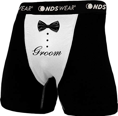 NDS Wear TooLoud Tuxedo - Groom Mens Boxer Brief Underwear - Medium