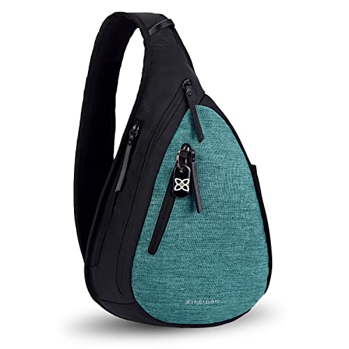 Sherpani Esprit, Anti Theft Sling Bag, Sling Backpack, Crossbody Backpack, Fits 10 inch Tablet (Teal)