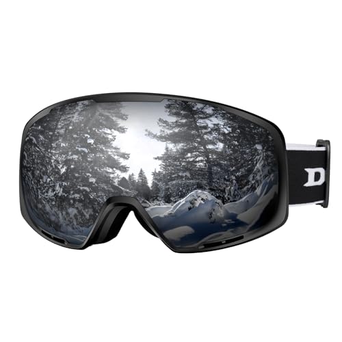 DBIO Ski Goggles - OTG UV Protection Anti fog Snow/Snowboard Goggles for Men Women Adult Youth