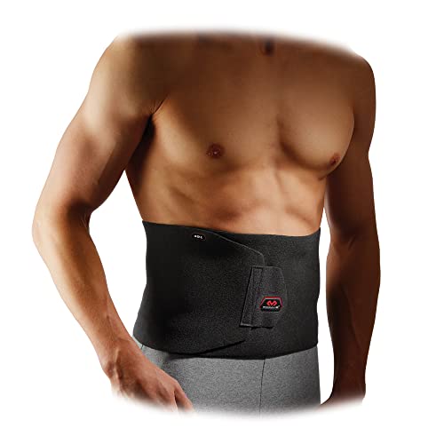 McDavid Waist Trimmer Belt for Men, Sweat Band & Back Support, Improved Posture for Workouts, Black