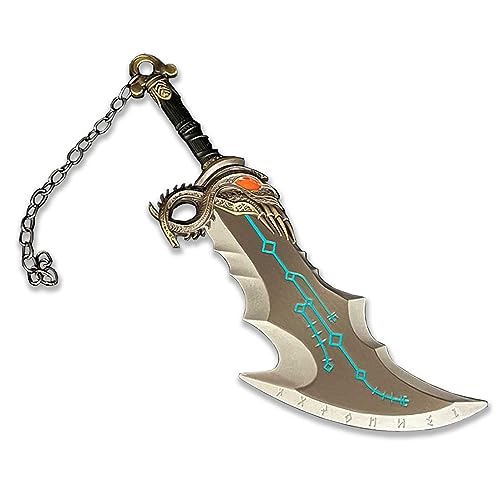 GOW Blades of Chaos Kratos Ragnarok Luminous Totem Metal Silver Sword The War Game Weapon Replica Cosplay Props 9.8'