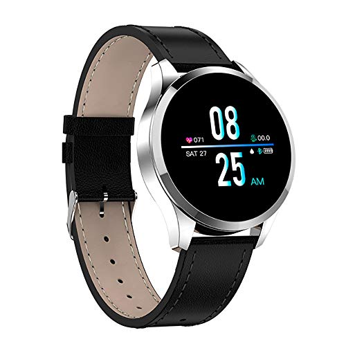 AMKEY Smart Bracelet with Big Round Screen -Smart Watch,Health Monitoring, Exercise Tracking, Smart Reminder, Sleep Analysis, Step Counting, Remote Control Selfie,Gray