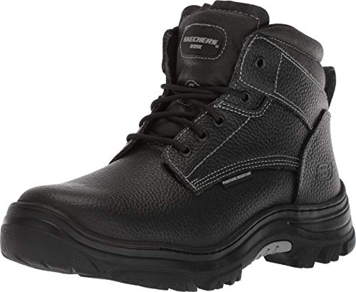 Skechers Men's Burgin-Tarlac Industrial Boot, Black, 10