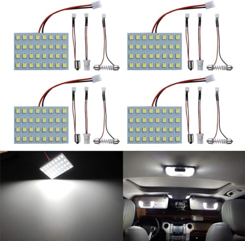 LivTee LED Interior Car Lights Accessories with 194 168 T10 / DE3175 / BA9S / 6418/211-2 578 Festoon Replacement Lighting for Cars Trucks Camper, Led Interior Lights Map Trunk Dome Lights, White