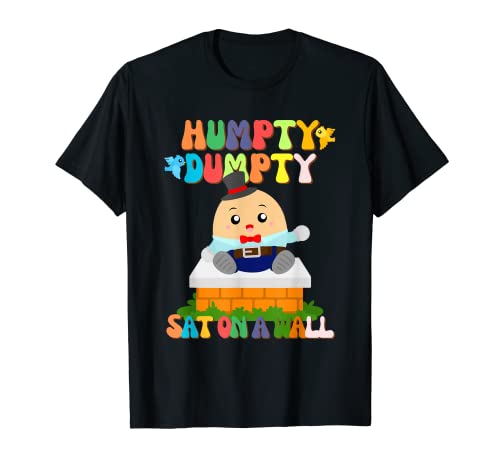 Humpty Dumpty Sat on a Wall for Kids Toddler Boys, Girls T-Shirt