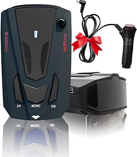 Newly Radar Detectors for Cars, Driving Aids with Mute Memory, Long Range Detection, Led Display, City/Highway Mode, Ideal Gifts (Black)