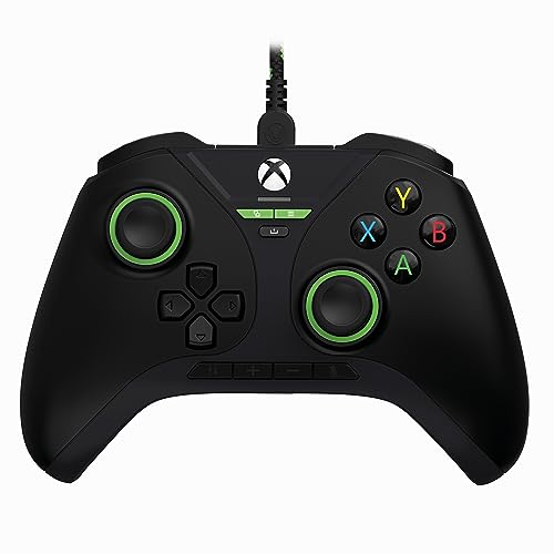 Snakebyte Wired Video Game Controller - Xbox Series X|S, Xbox One & PC - Officially Licensed –Gamepad Pro X - Hall Effect Sensors for Precision Joysticks/Triggers – Remappable Buttons – Black