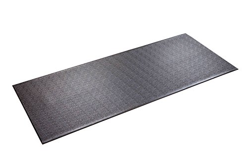 SuperMats Heavy Duty 30GS Equipment Mat for Exercise Machines, Made in USA, Black, 30' x 72'