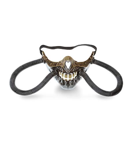 Attitude Studio Steampunk Gold Skull Costume Wire Mouthpiece Half Mask Cover