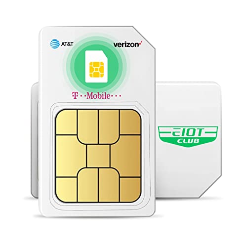 Support Verizon ATT T-Mobile EIOTCLUB Data SIM Card - USA Coverage No Contract 4G LTE Cellular for Security Solar and Hunting Trail Game Cameras Unlocked IoT Device
