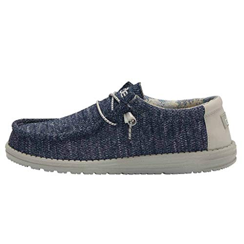 Hey Dude Men's Wally Sox Moonlit Ocean Size 9 | Men’s Shoes | Men's Lace Up Loafers | Comfortable & Light-Weight