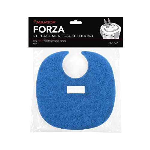 Aquatop Replacement Coarse Blue Filter Pad – Fits Forza FZ7 UV Canister Filters, Aquarium Filter Refills, Keeps Water Crystal Clear, Fish Filter Cartridge for Dirt & Debris