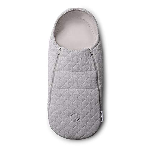 Bugaboo Newborn Inlay - Footmuff Suitable from Birth up to 6 Months - Light Grey Melange