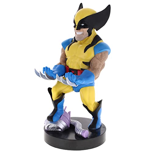 Exquisite Gaming: Marvel Wolverine - Original Mobile Phone & Gaming Controller Holder, Device Stand, Cable Guys, Licensed Figure
