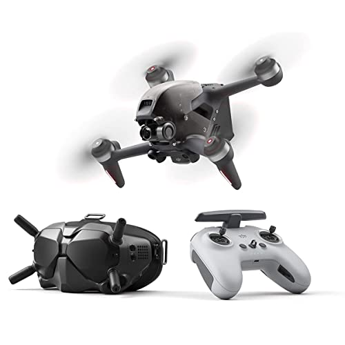 DJI FPV Combo (Goggles V2), First-Person View Drone with 4K Camera, S Flight Mode, Super-Wide 150° FOV, HD Low-Latency Transmission, FAA Remote ID Compliant