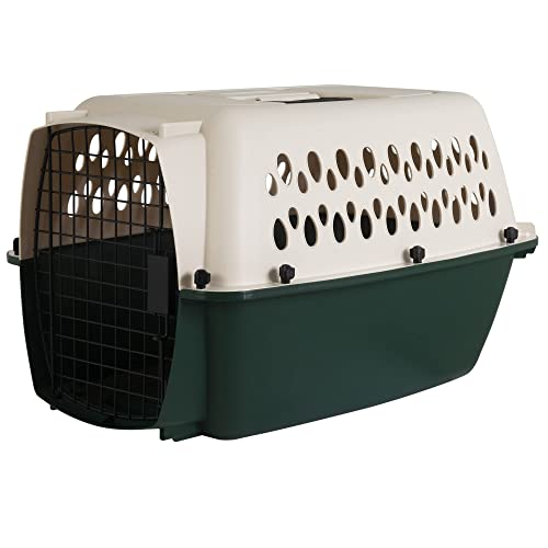 Petmate Ruffmaxx Dog Kennel Pet Carrier & Crate 24' (10-20 Lb), Outdoor and Indoor for Large, Medium, and Small Dogs - Made from Durable Recycled Material w/ 360-Degree Ventilation, Made in USA