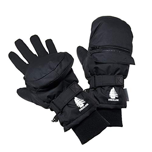 SnowStoppers eMitt - Extra Warm, Multi-purpose Flip-top Mitten/Glove from Treeline (Medium)