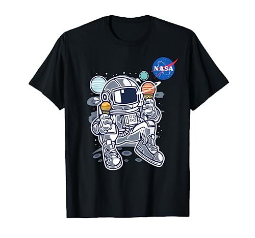 Astronaut Planet Ice-Cream NASA T-Shirt