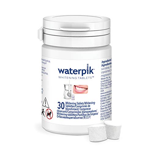 Waterpik Fresh Mint Whitening Refill Tablets (30 Count) – For Use With Waterpik Boost Tip or Waterpik Whitening Water Flosser, Packaging May Vary, WT-30