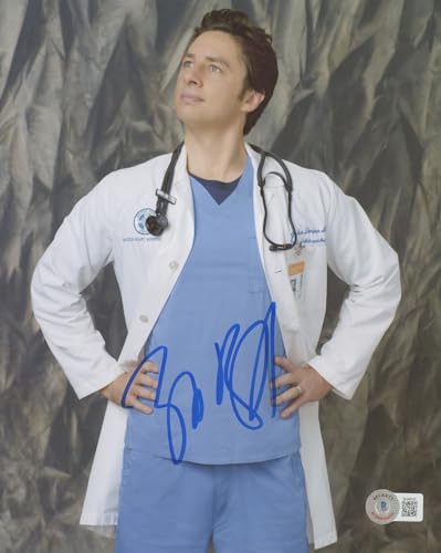 Zach Braff 'Scrubs' AUTOGRAPH Signed 'Dr. John Dorian' 8x10 Photo Beckett