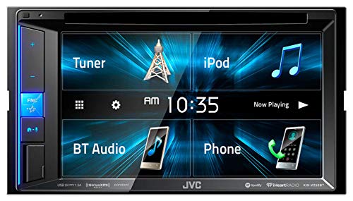 JVC KW-V250BT Multimedia Receiver Featuring 6.2' WVGA Clear Resistive Touch Monitor/Bluetooth / 13-Band EQ