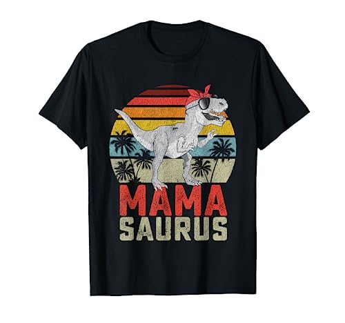 Mamasaurus T Rex Dinosaur Mama Saurus Family Matching Women T-Shirt