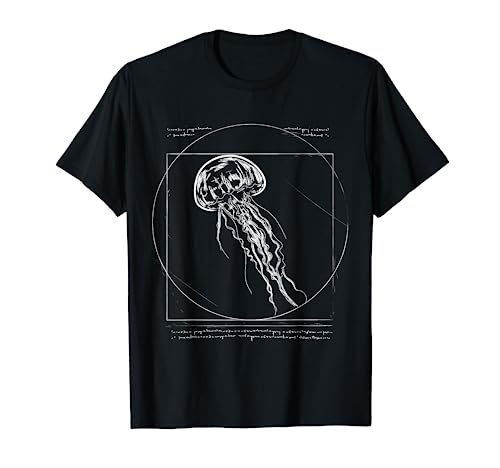 Beach Jellyfishes Art Drawing Dress Gift Vitruvian Jellyfish T-Shirt