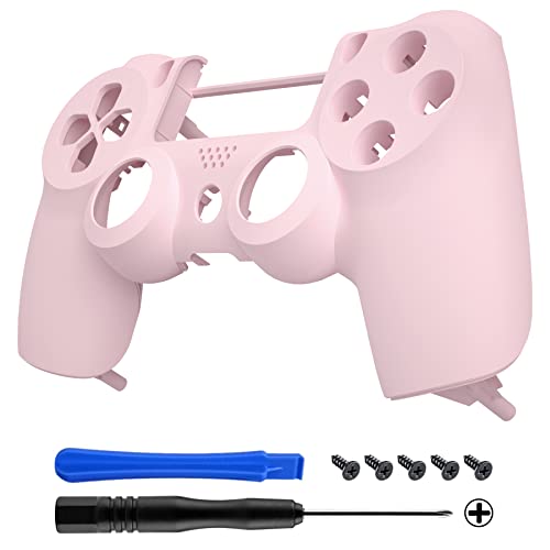 eXtremeRate Cherry Blossoms Pink Replacement Front Housing Shell Cover Compatible with ps4 Slim Pro Controller CUH-ZCT2 JDM-040/050/055 - Controller NOT Included