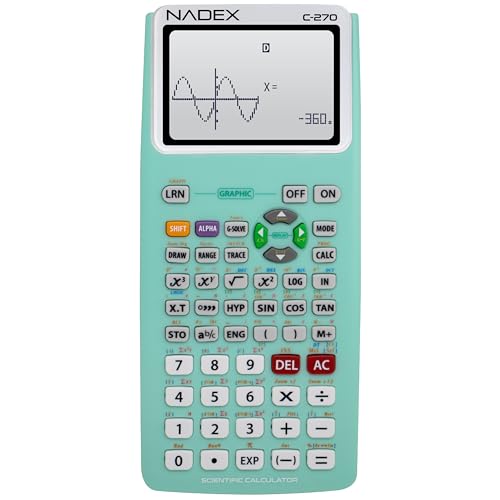 Scientific Calculator with Graph Functions for College and High School Students, Engineering, Advanced Mathematics, Calculus, Algebra, Geometery, Trigonometry, Statistics, Physics, Chemistry - Green
